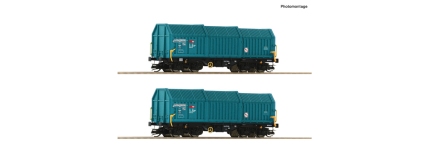 Roco 6680014 - TT - 2-tlg. Set Teleskophaubenwagen, SBB, Ep. VI